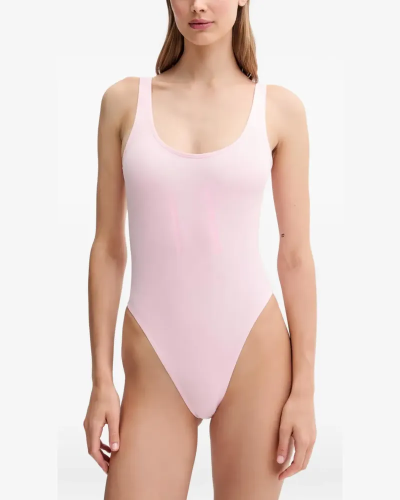 Armani Exchange Badeanzug mit Logo-Print - Rosa Rosa