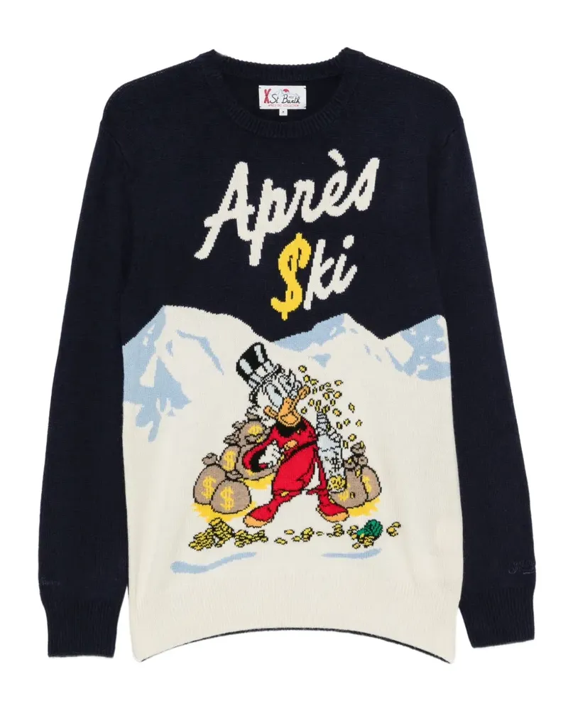 MC2 Saint Barth Intarsien-Pullover mit Après-Ski - Blau Blau