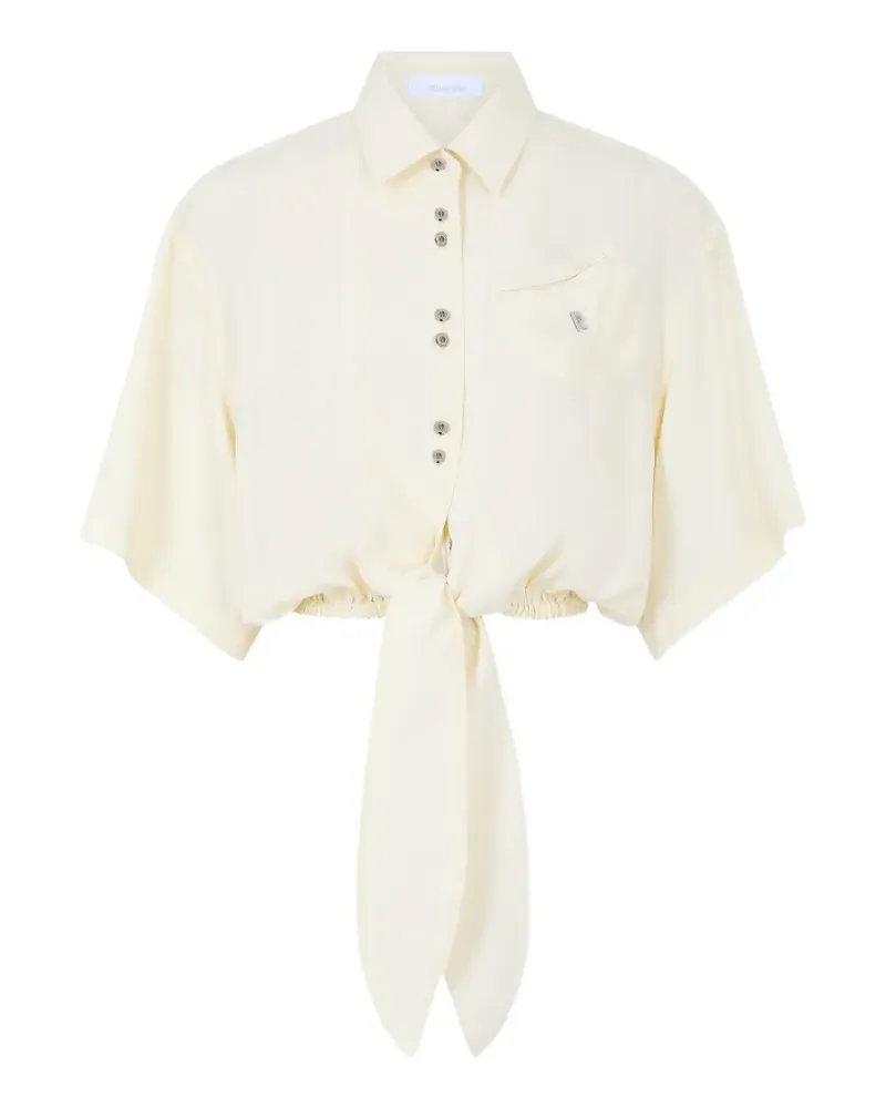 Paco Rabanne knot-detail shirt - Weiß Weiß