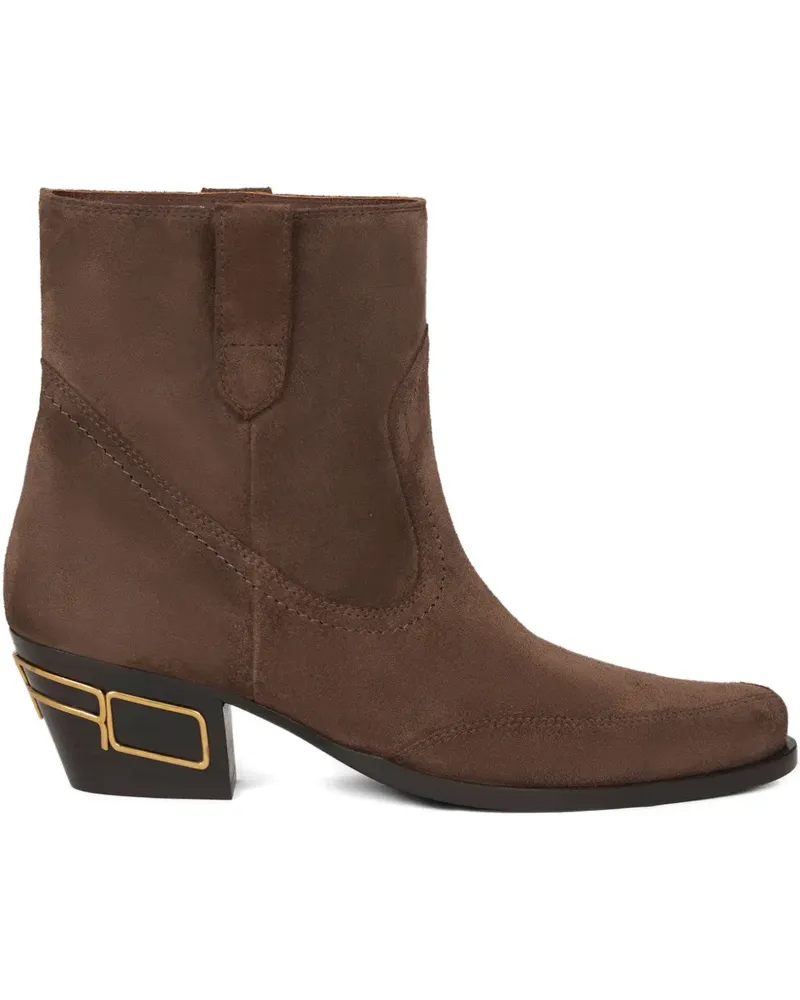 Etro Stiefel aus Wildleder 45mm - Braun Braun