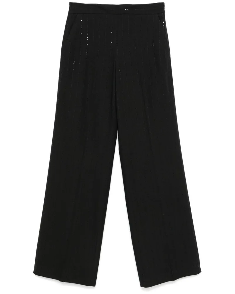 Twin-Set Hose mit Pailletten - Schwarz Schwarz