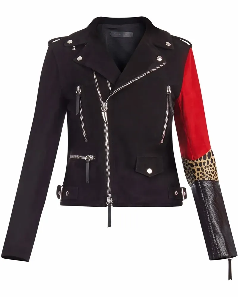 Giuseppe Zanotti Amelia Bikerjacke - Schwarz Schwarz