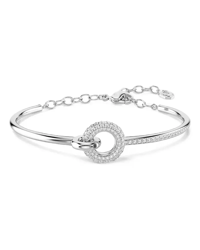 Swarovski Dextera crystal-embellished interlocking-hoop bracelet - Silber Silber