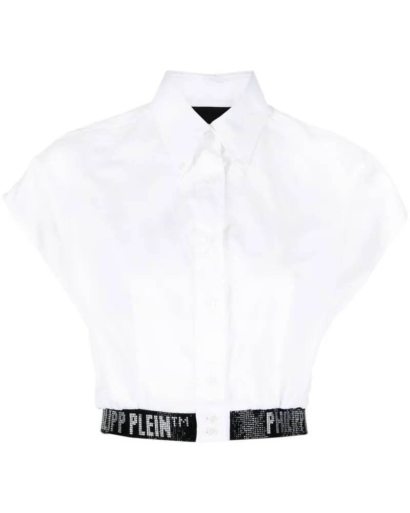 Philipp Plein T-Shirt mit Logo-Verzierung - Weiß Weiß