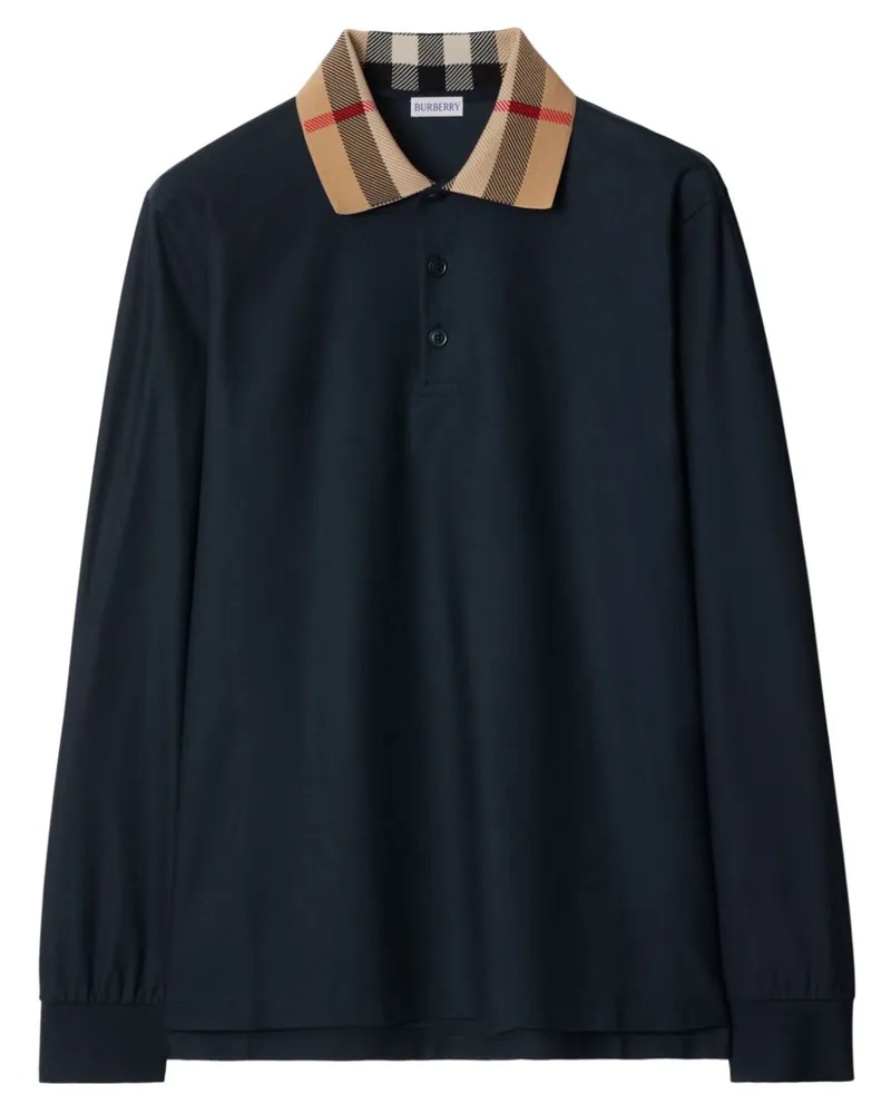 Burberry Klassisches Poloshirt - Blau Blau