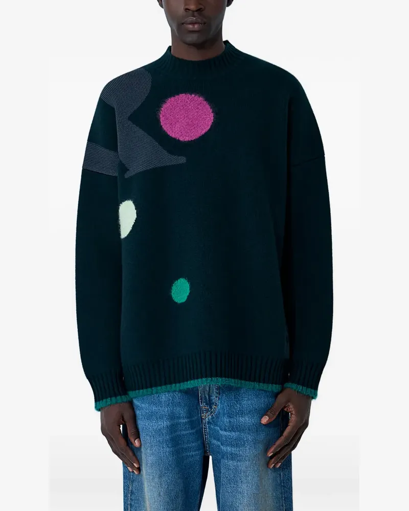 Lacoste jacquard knitted sweater - Grün Grün