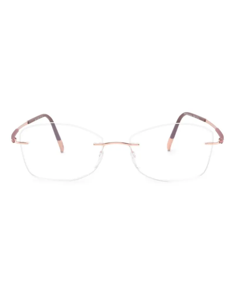Silhouette rimless geometric-frame glasses - Rosa Rosa