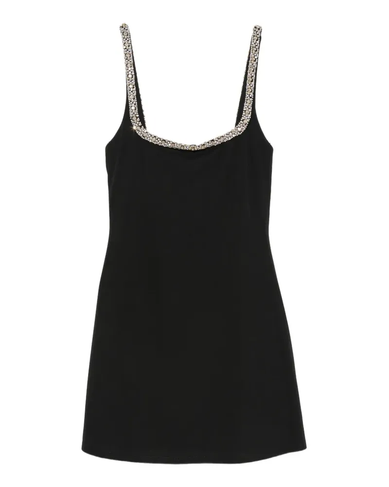 Alice + Olivia embellished square-neck mini dress - Schwarz Schwarz