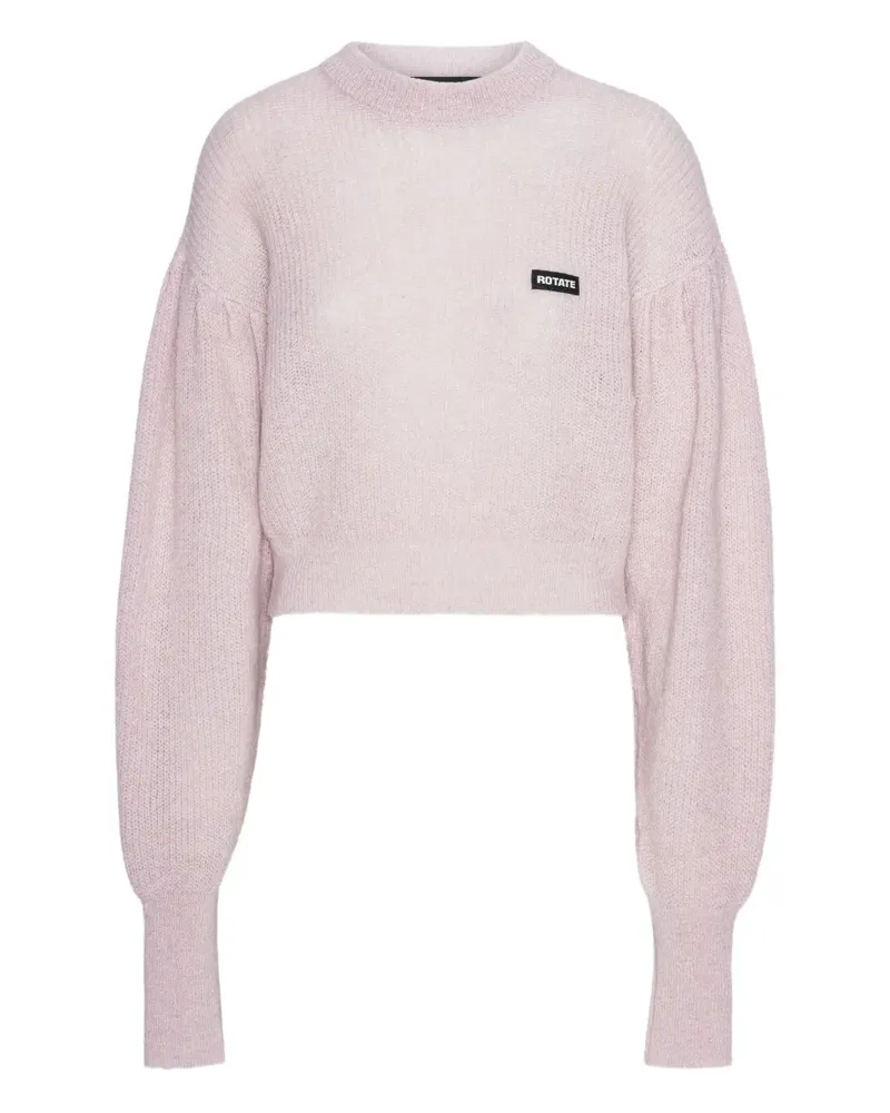 ROTATE Birger Christensen Cropped-Pullover - Rosa Rosa