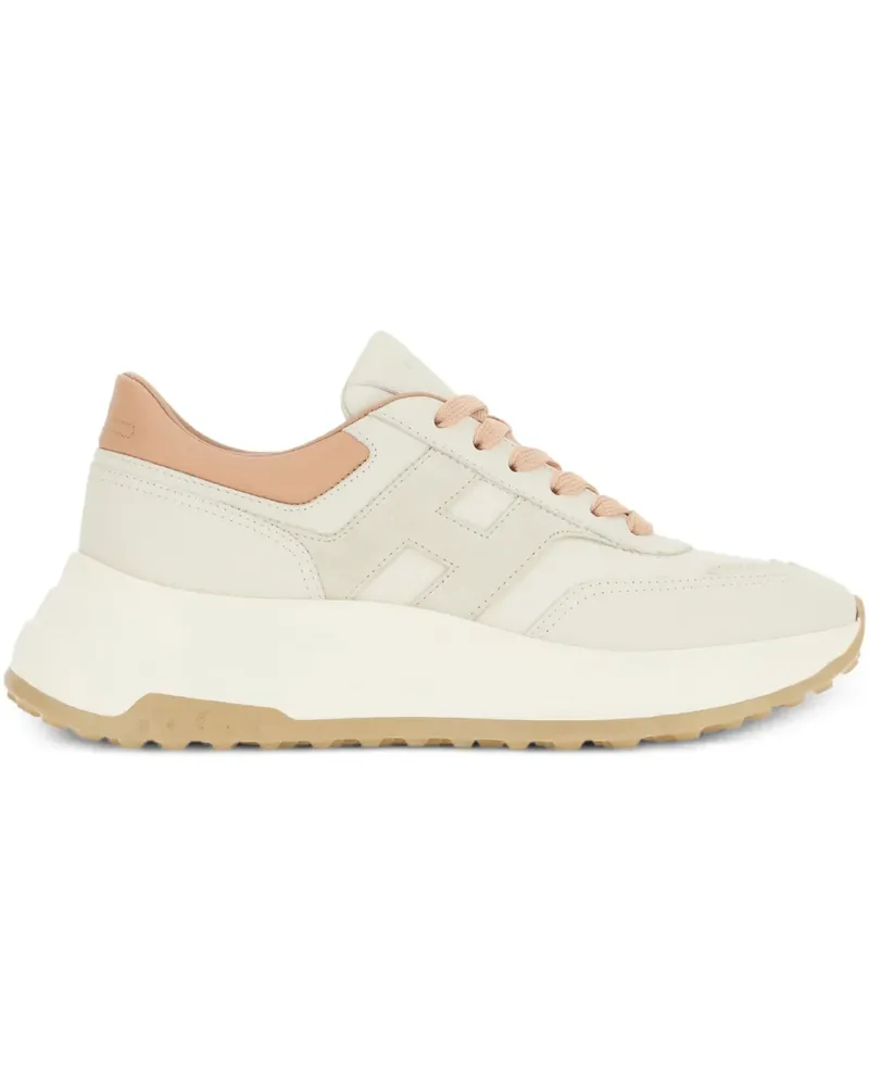 Hogan Sneakers mit Kontrasteinsätzen - Nude Nude
