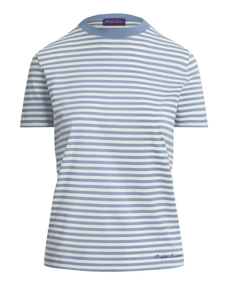 Ralph Lauren Gestreiftes T-Shirt - Blau Blau