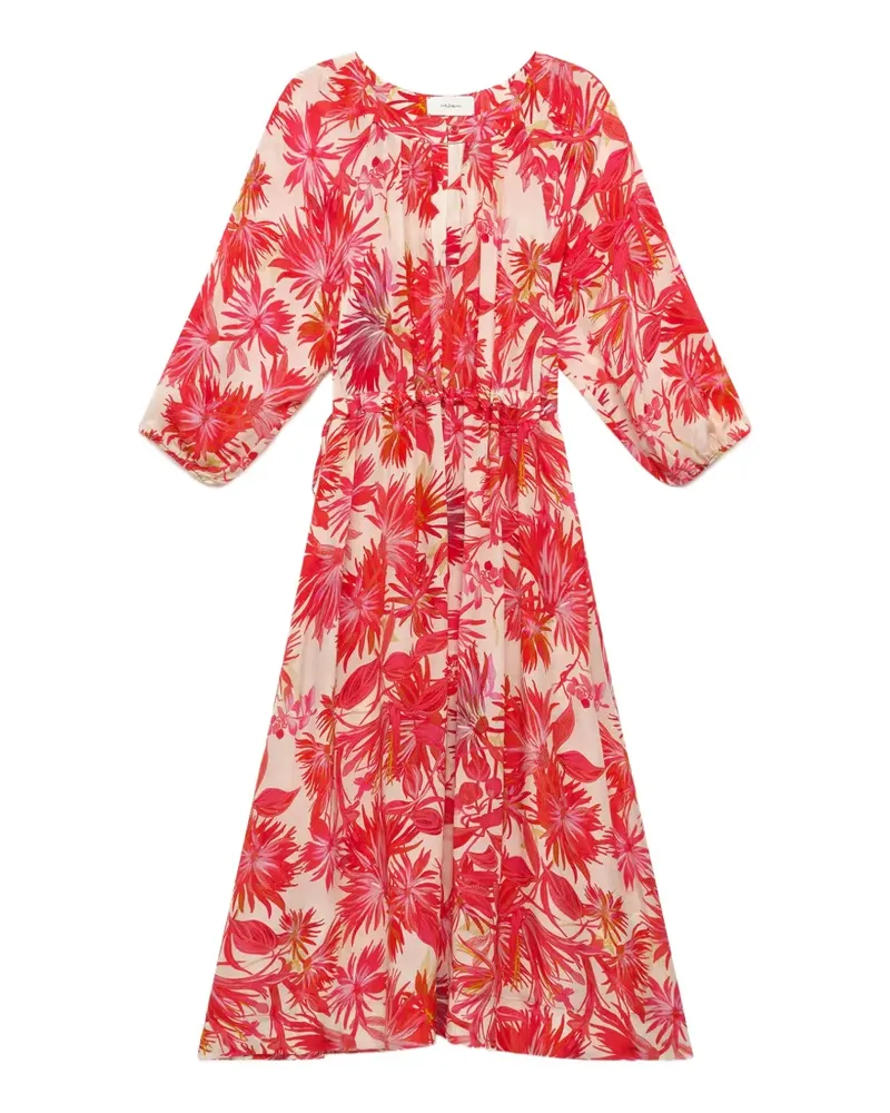 Maliparmi Botanical Jungle floral-print maxi dress - Rot Rot