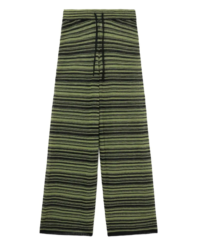Ganni Hose mit Streifen - Schwarz Schwarz