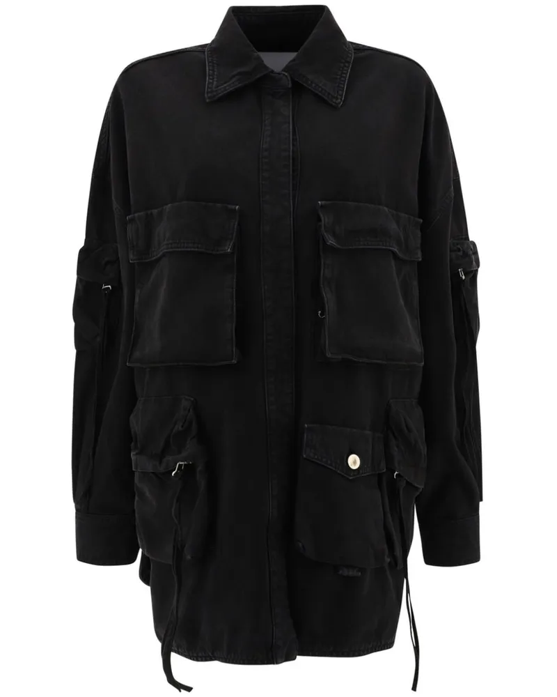 ATTICO Fern Jeansjacke - Schwarz Schwarz