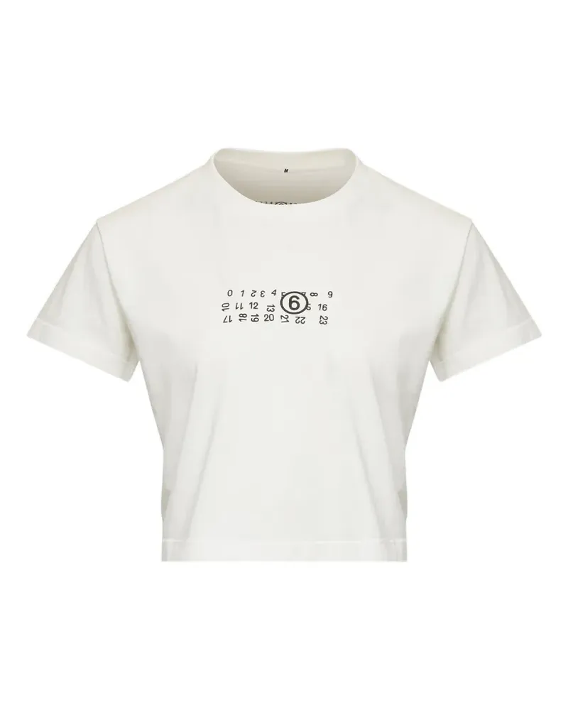Maison Margiela flipped-print overdyed T-shirt - Weiß Weiß