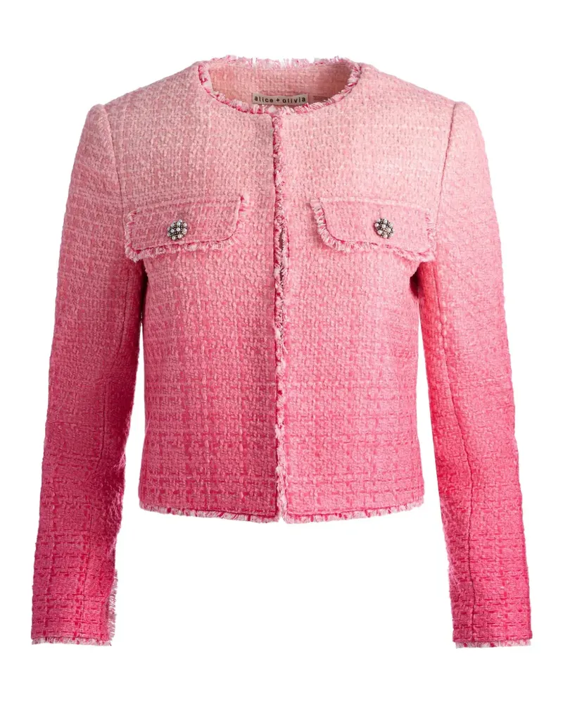 Alice + Olivia Dumont tweed jacket - Rosa Rosa