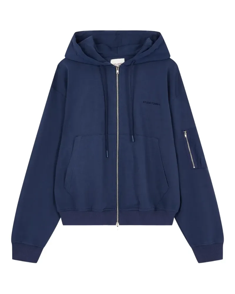 STUDIO TOMBOY Sweatshirtjacke mit Kapuze - Blau Blau
