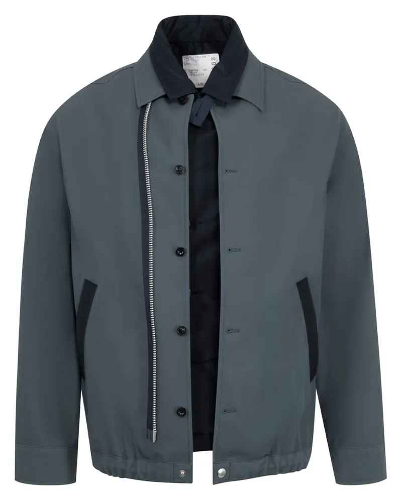 Sacai Bomberjacke aus Twill - Blau Blau