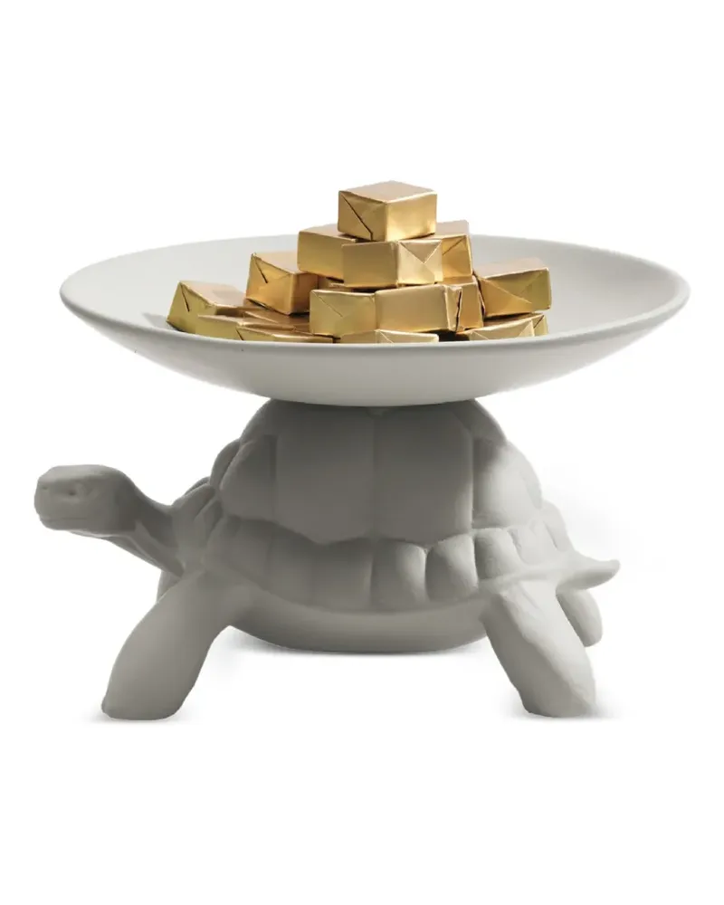 Qeeboo turtle-base tray - Grau Grau