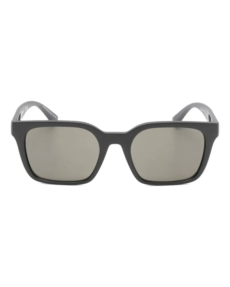 Emporio Armani rectangle-frame sunglasses - Schwarz Schwarz