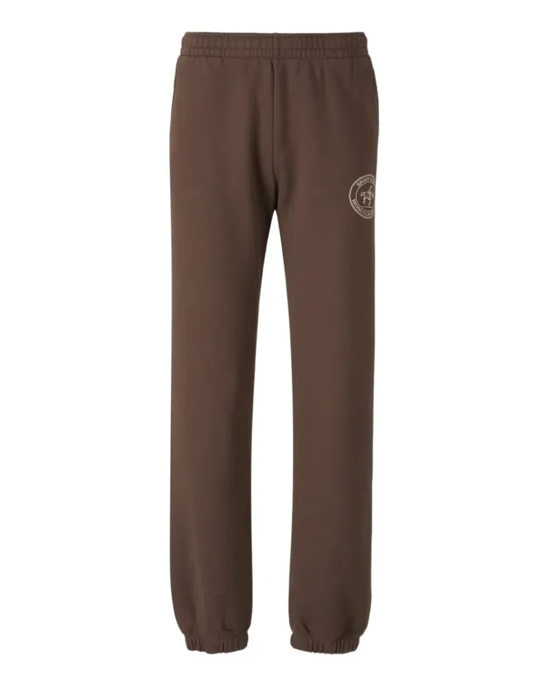 SPORTY & RICH logo-print track pants - Braun Braun