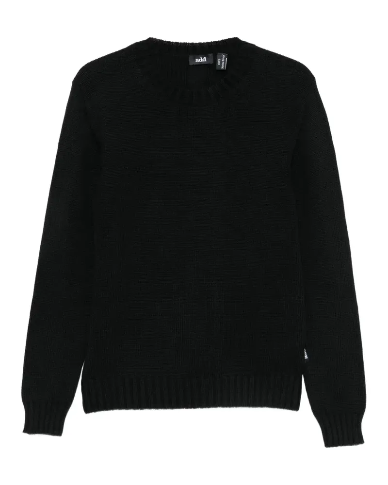ADD Pullover mit Rundhalsausschnitt - Schwarz Schwarz