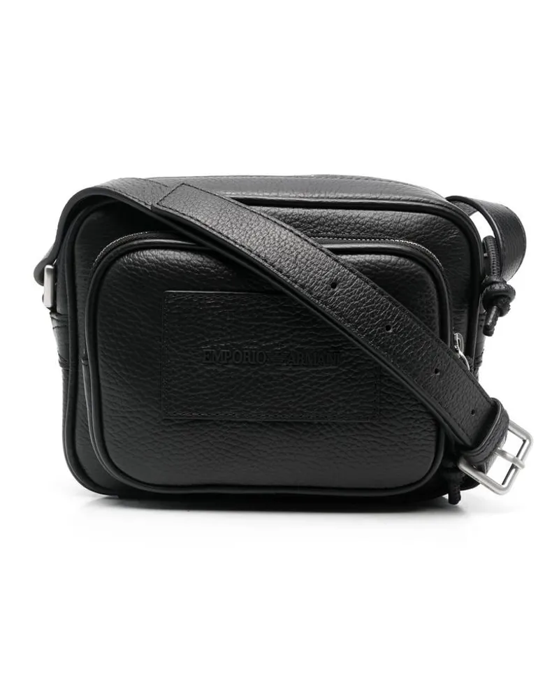 Emporio Armani Kuriertasche mit mehreren Fächern - Schwarz Schwarz
