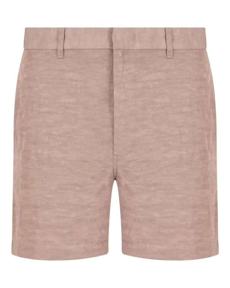 Emporio Armani Shorts mit Gürtelschlaufen - Nude Nude