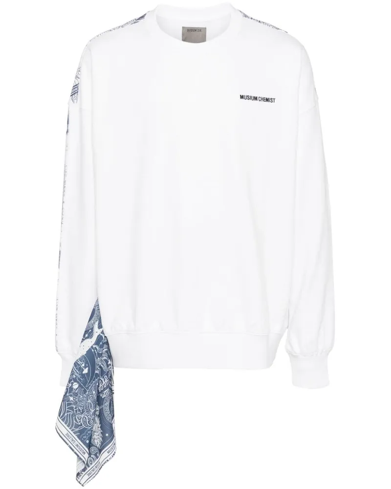Musium Div. Sweatshirt mit grafischem Print - Weiß Weiß