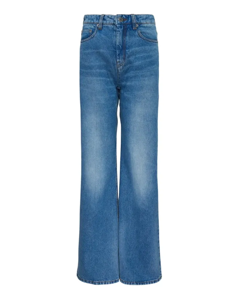 AMI Paris logo-patch jeans - Blau Blau