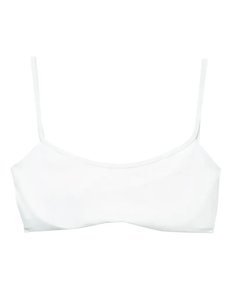 Prada Klassisches Bandeau-Bikinioberteil - Weiß Weiß