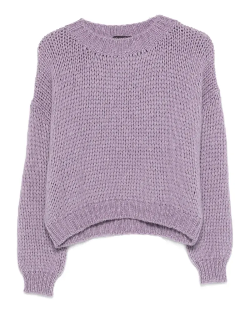 Roberto Collina Gerippter Pullover - Violett Violett