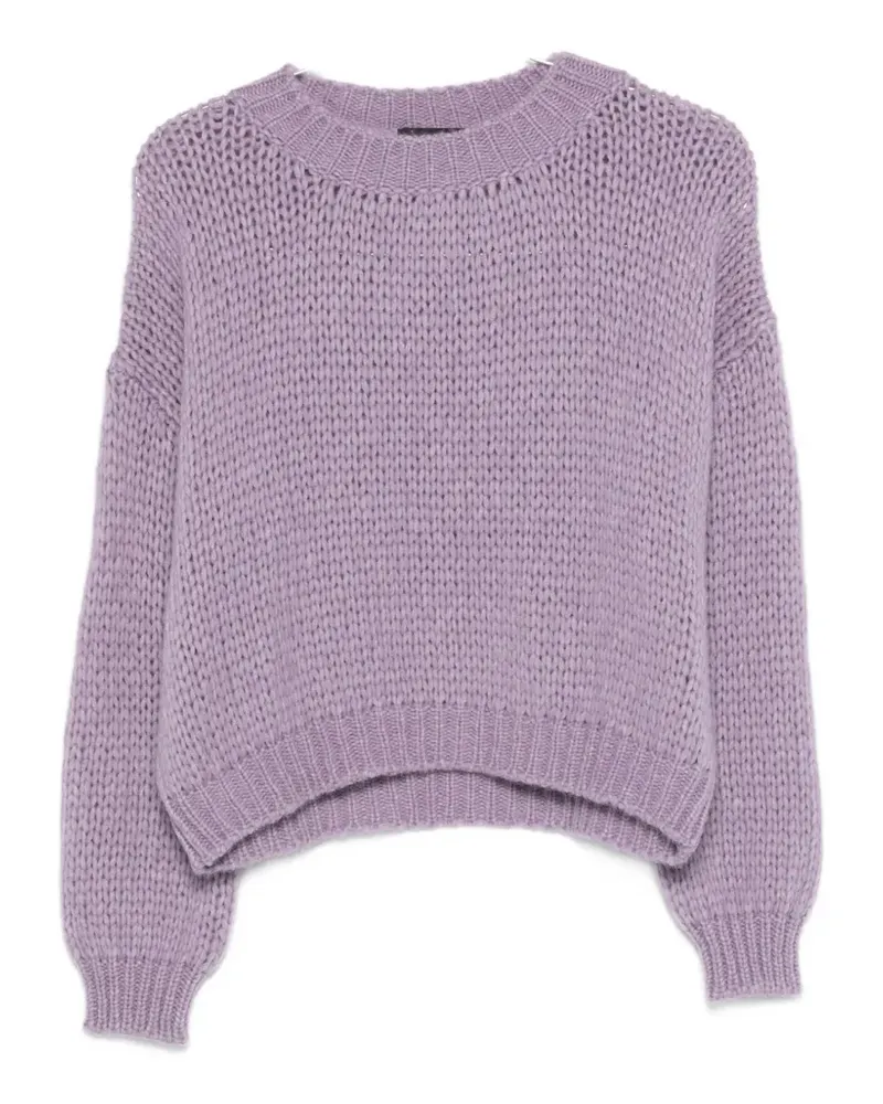 Roberto Collina Gerippter Pullover - Violett Violett