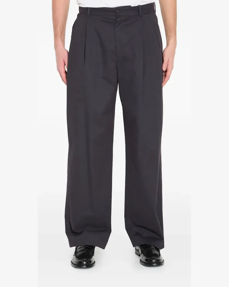 The Row Plisseehose mit geradem Schnitt - Grau Grau