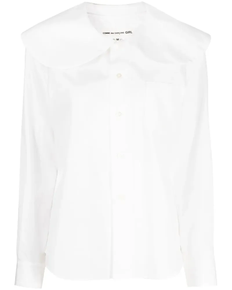 Comme des Garçons Bluse im Oversized-Look - Weiß Weiß