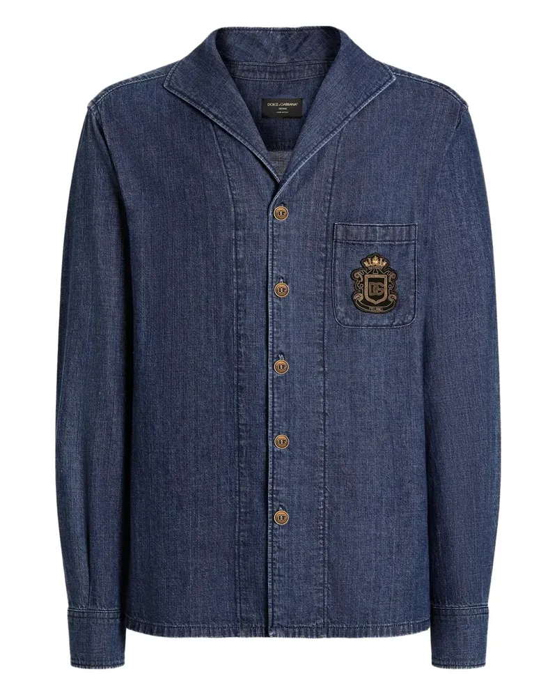 Dolce & Gabbana Langärmeliges Hemd - Blau Blau