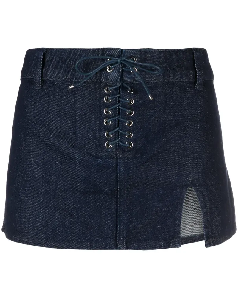 Ludovic de Saint Sernin Jeanshemd mit Schlitz - Blau Blau