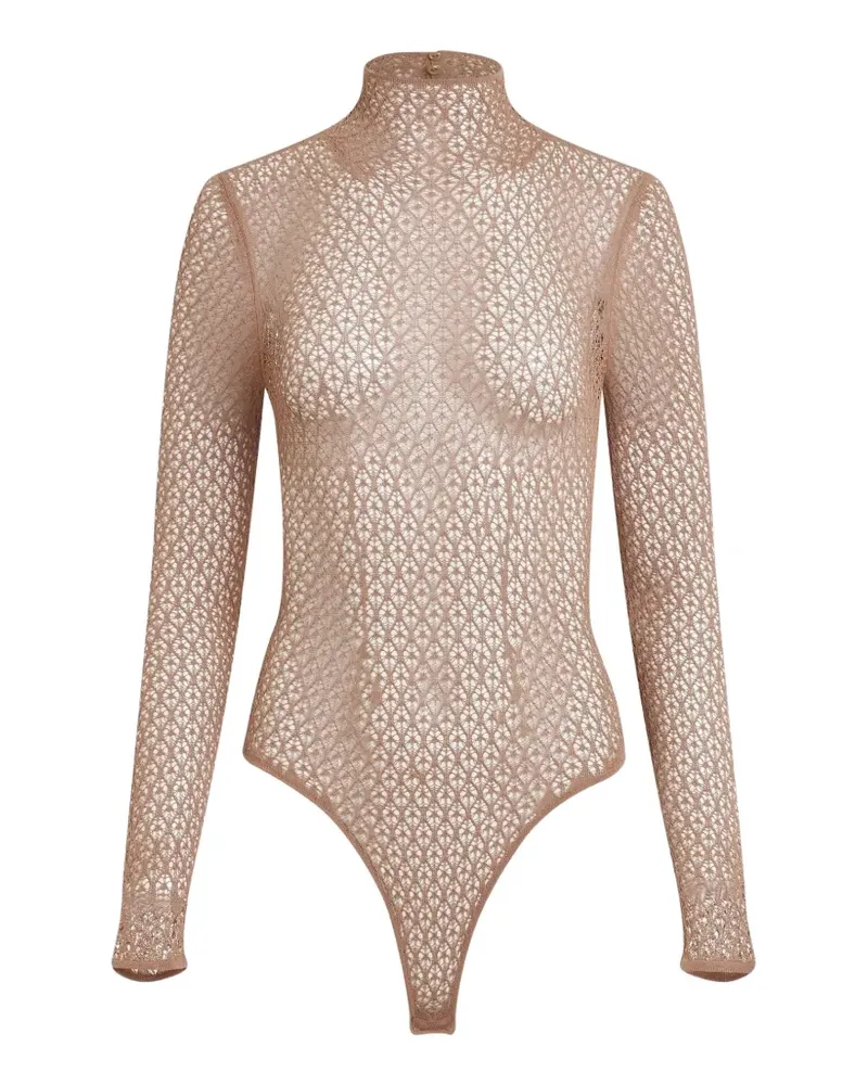 KHAITE Fena lace bodysuit - Nude Nude