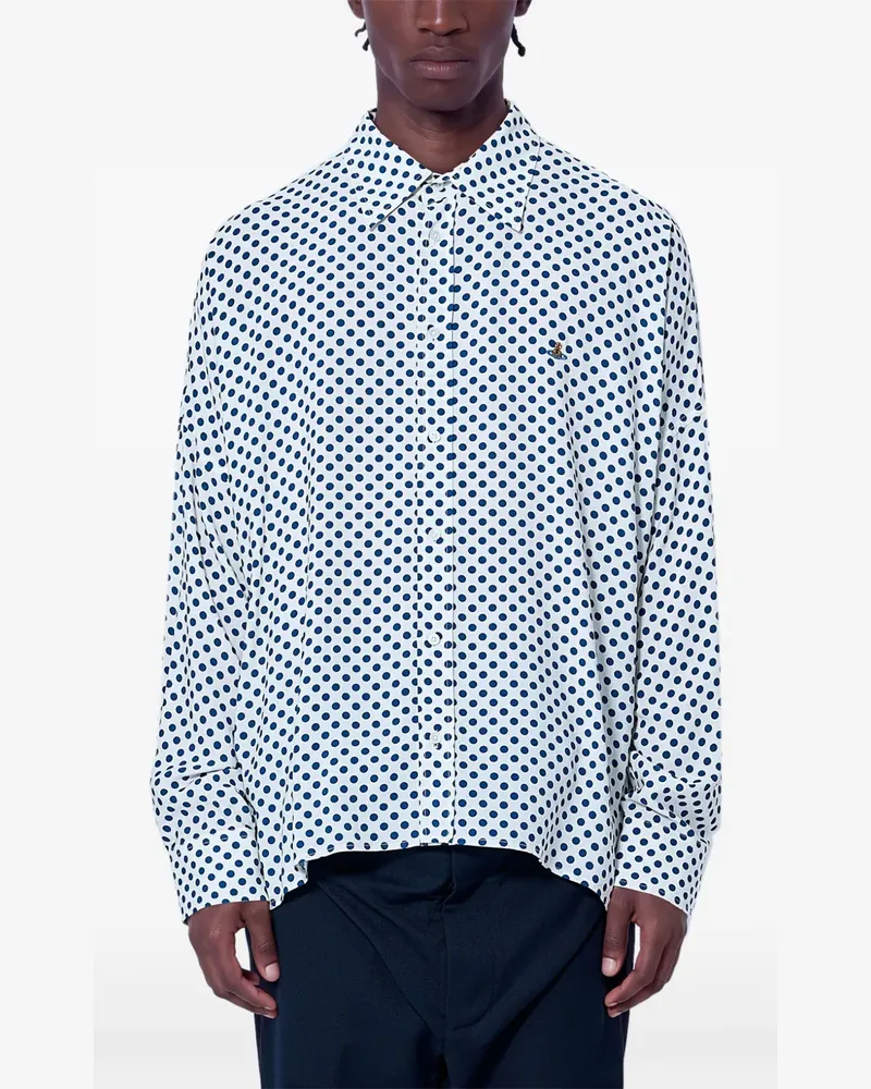 Vivienne Westwood Hemd mit Polka Dots - Weiß Weiß
