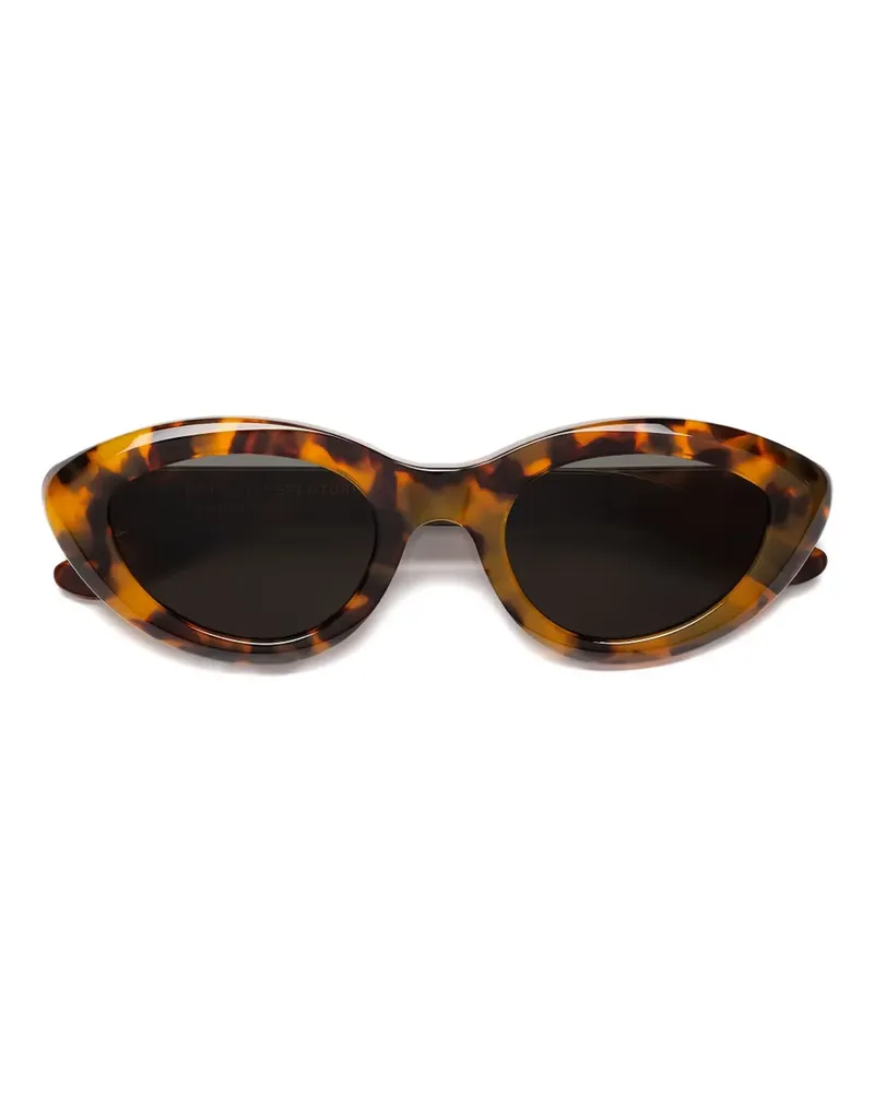 RETROSUPERFUTURE Ovale Cocca Sonnenbrille in Schildpattoptik - Braun Braun