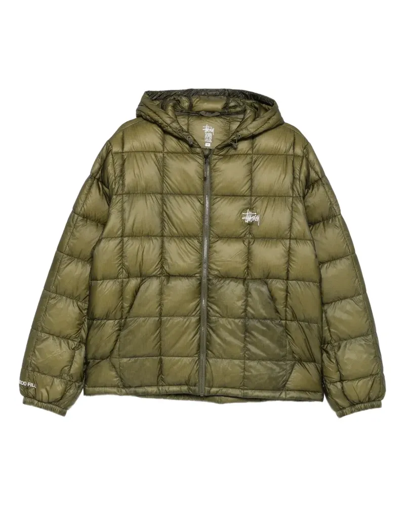 Stüssy Gesteppte Kapuzenjacke - Grün Grün