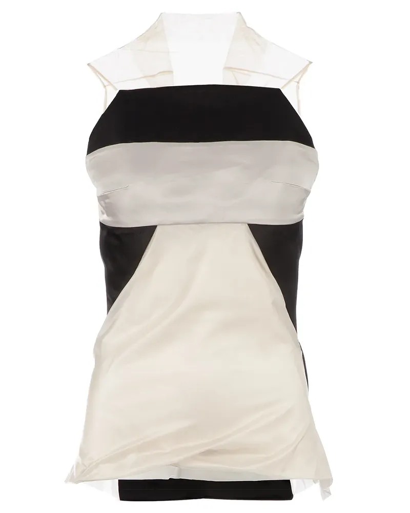 Rick Owens semi-sheer panel blouse - Grau Grau