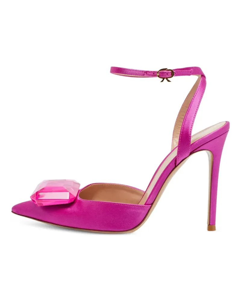 Gianvito Rossi Jaipur Pumps mit Schmucksteinen - Rosa Rosa