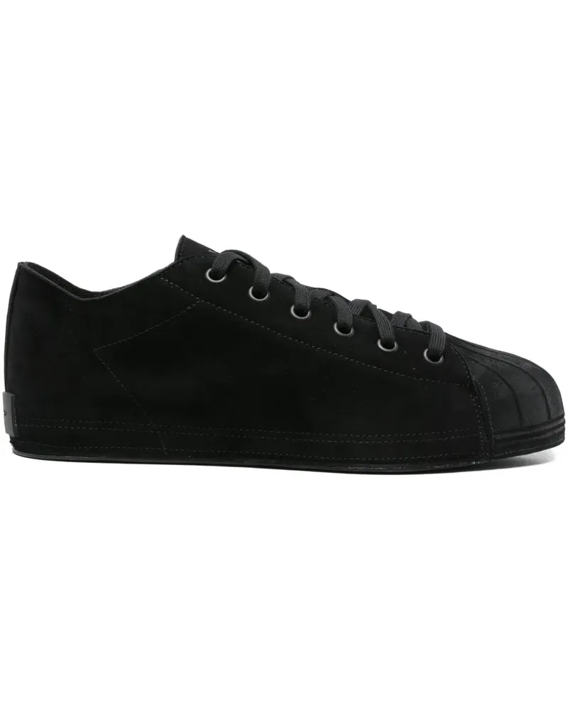 Y-3 Wildleder-Sneakers mit Muschelkappe - Schwarz Schwarz