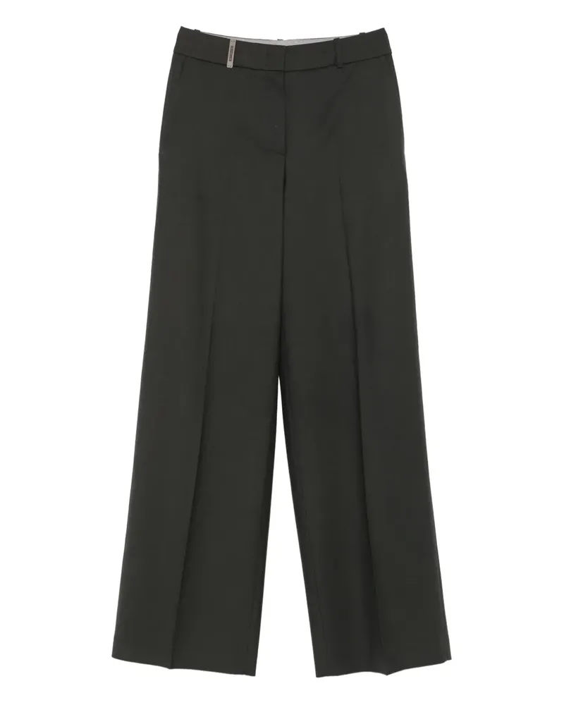 Peserico Weite High-Waist-Hose - Grau Grau