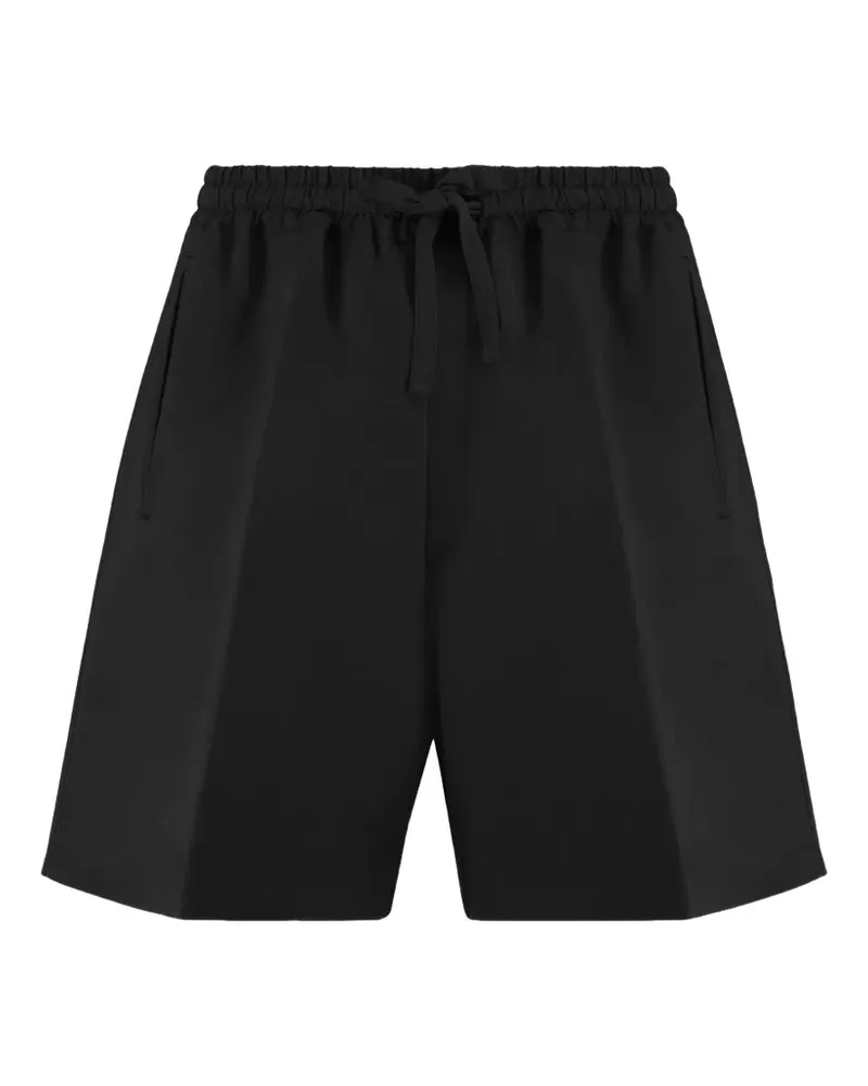 Umit Benan Julian drawstring elasticated shorts - Schwarz Schwarz