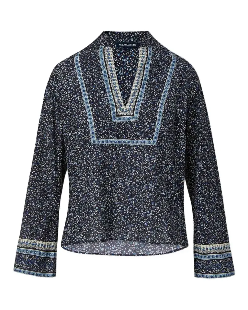 Veronica Beard Cyra floral-print blouse - Blau Blau