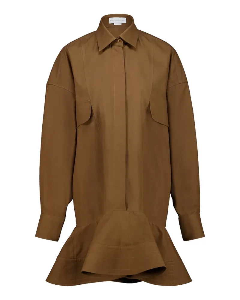 Stella McCartney ruffled-hem mini dress - Braun Braun