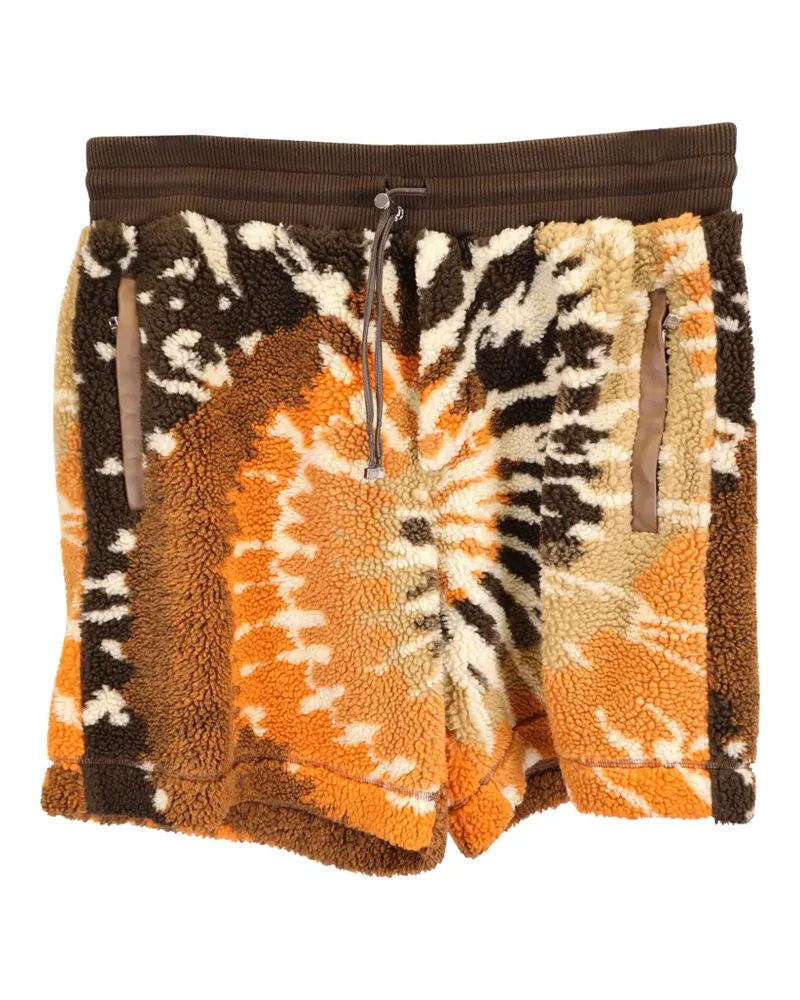 Amiri tie-dye drawstring shorts - Orange Orange