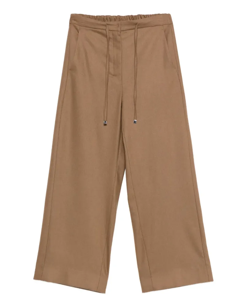 Max Mara Hose mit Kordelzug - Braun Braun